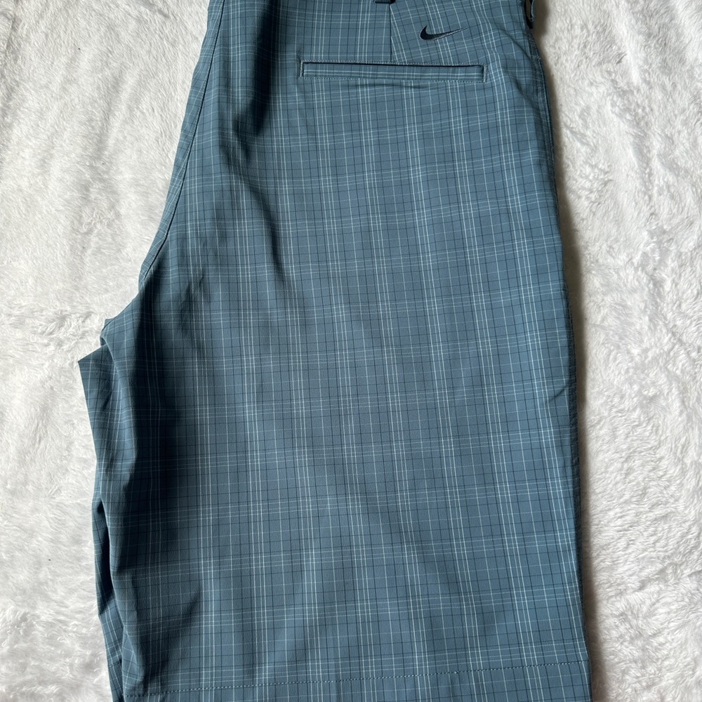 Nike Blue Plaid Shorts